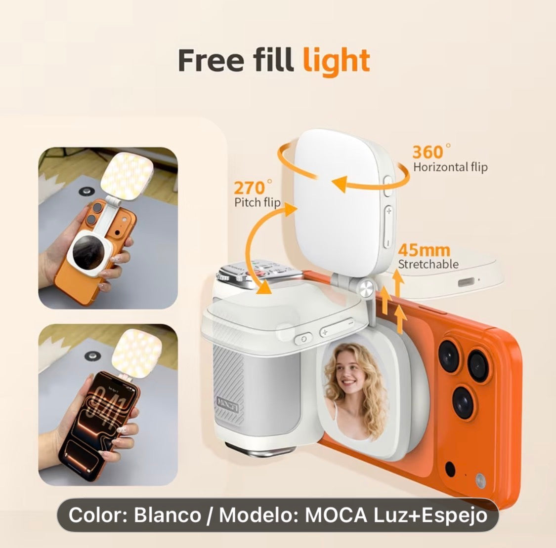 Magnetic Creator Grip with Light & Mirror